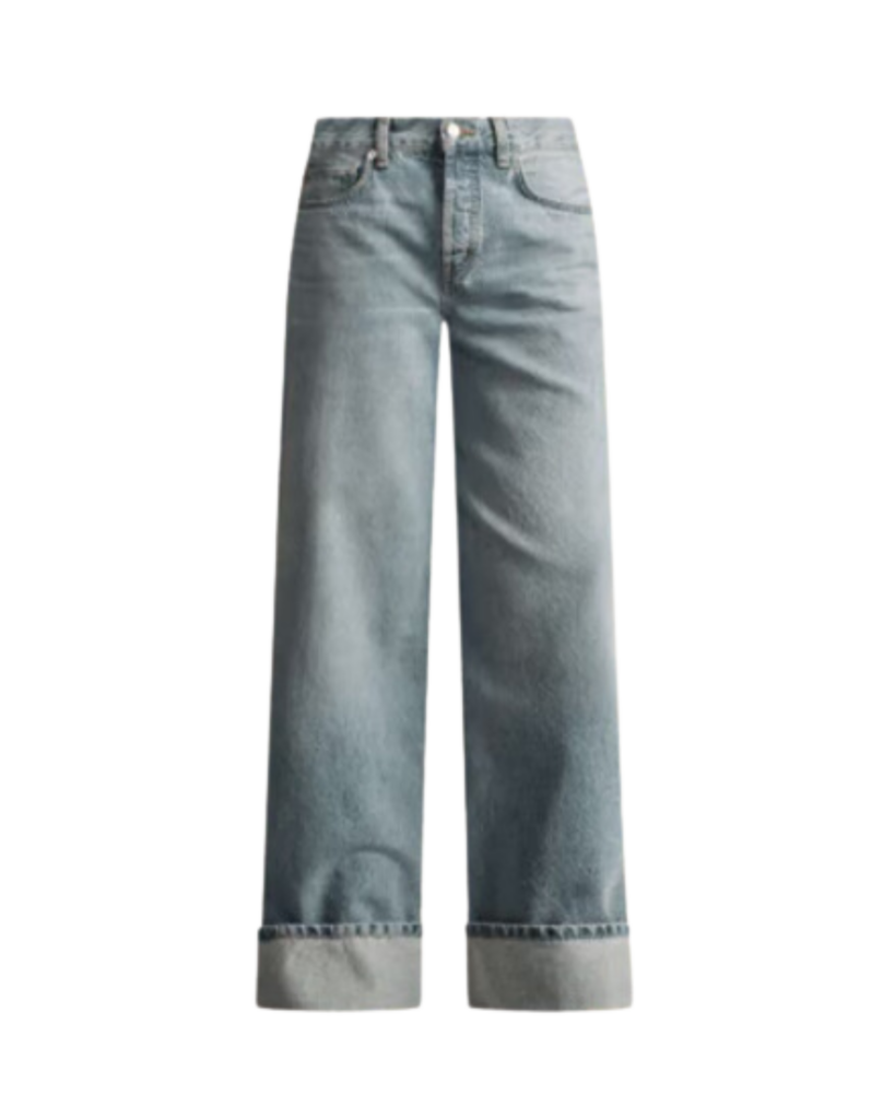 High-Rise Relaxed Cuff Jeans